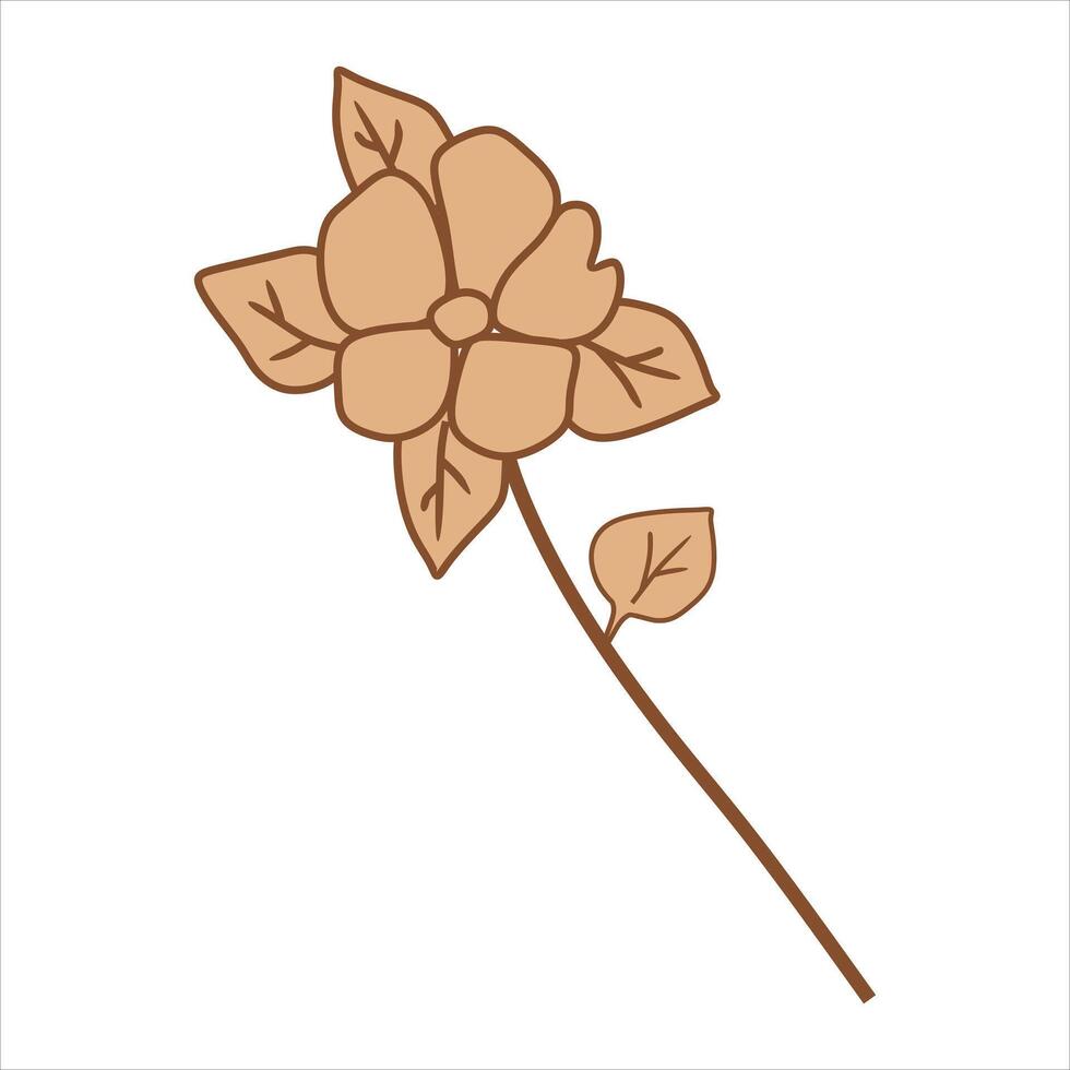 beige abstract bloemen vector element