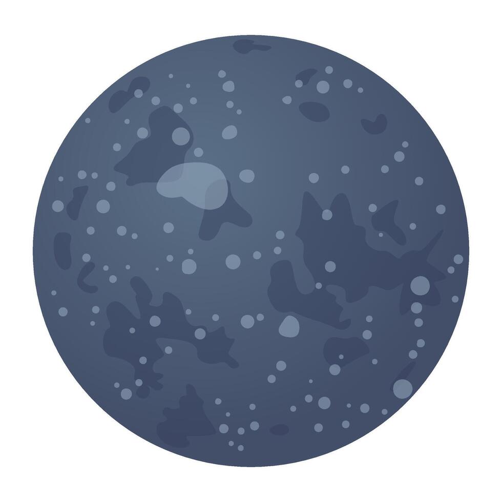 realistisch vol maan. gedetailleerd vector illustratie. maan icoon