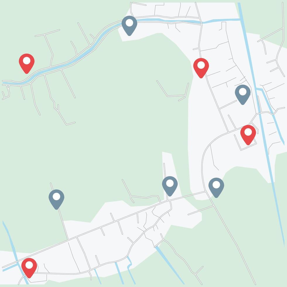 stadsplattegrond voor elke vorm van digitale infografiek en gedrukte publicatie. vector