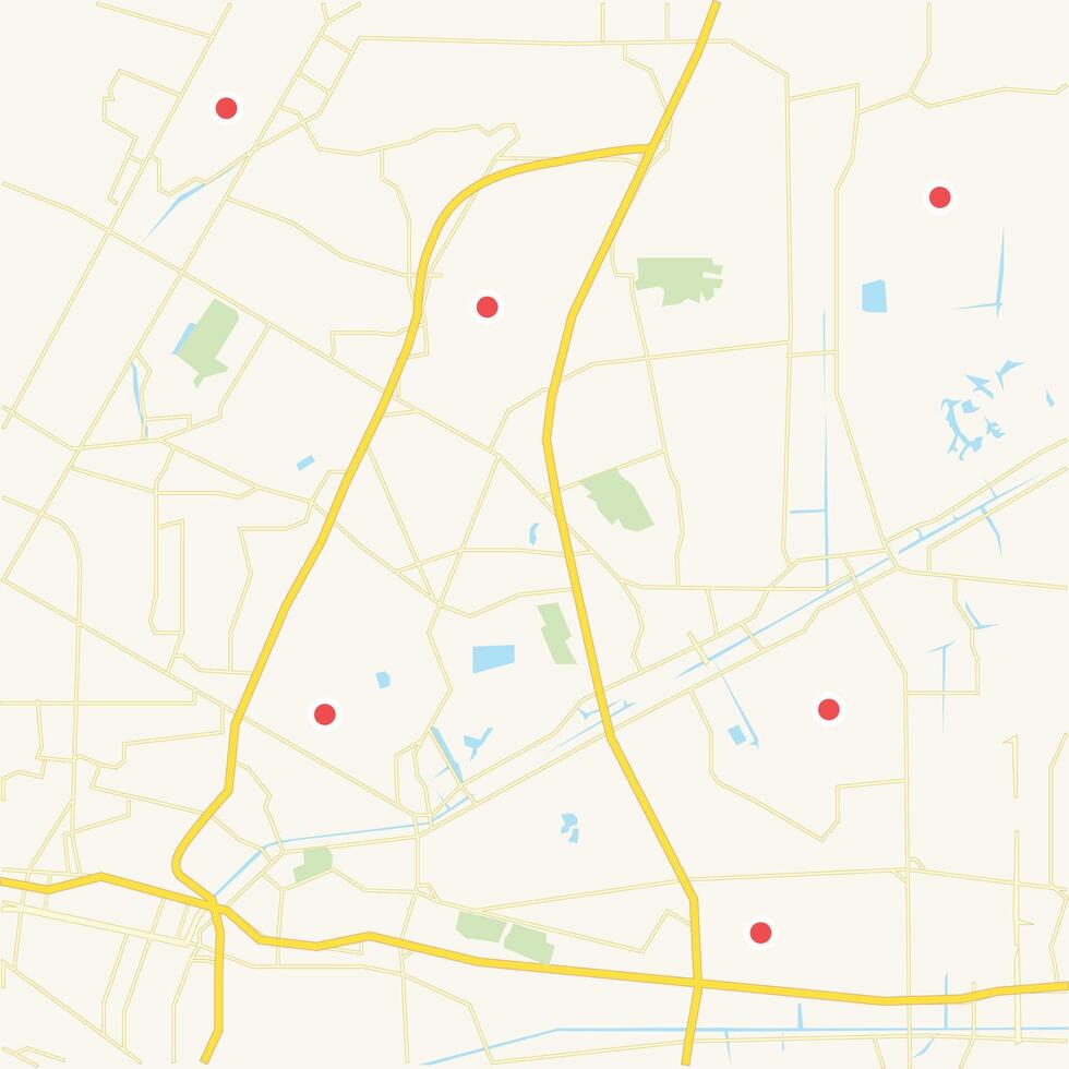 stadsplattegrond voor elke vorm van digitale infografiek en gedrukte publicatie. vector