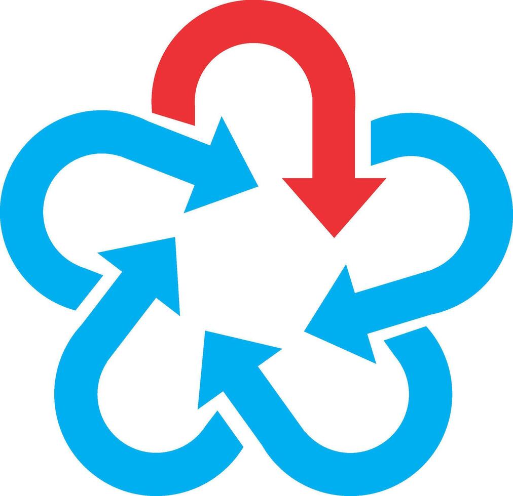ster stijgen plein cirkel vector logo