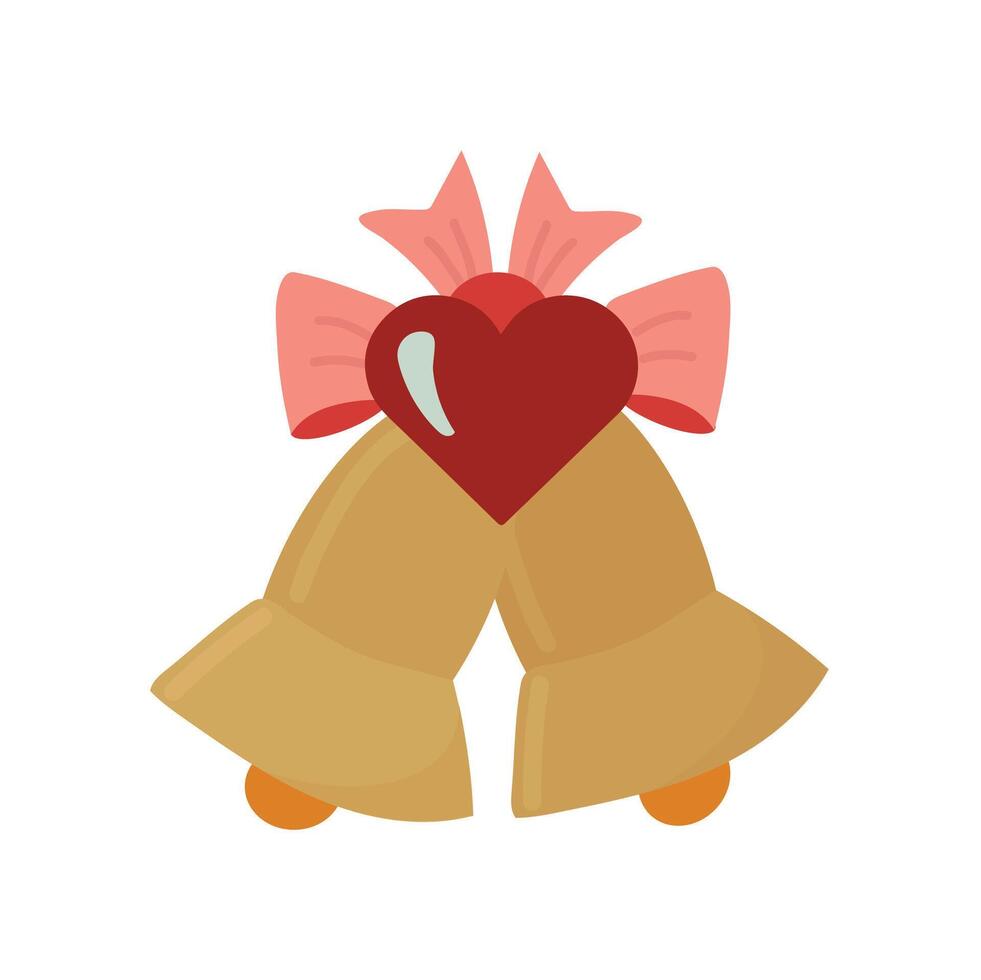 bruiloft klokken hand- getrokken icoon clip art avatar logotype geïsoleerd vector illustratie