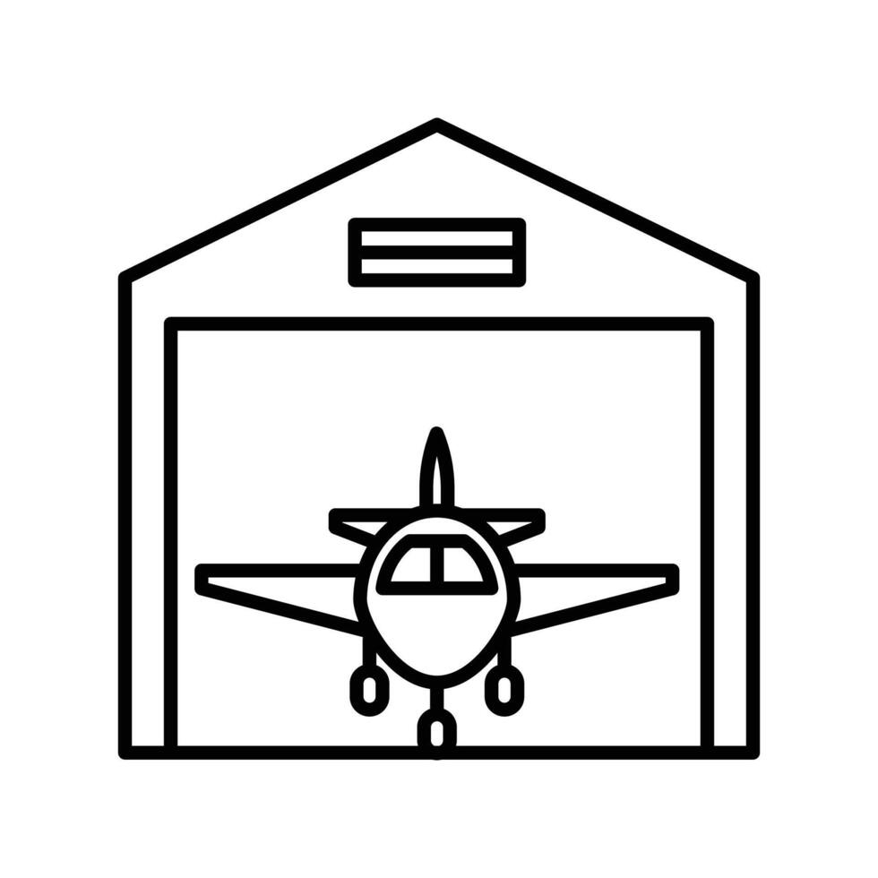 hangar icoon. schets icoon vector