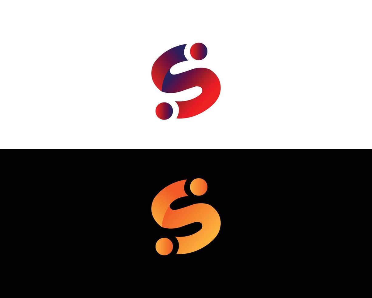 brief s creatief logo vector elegant sjabloon.