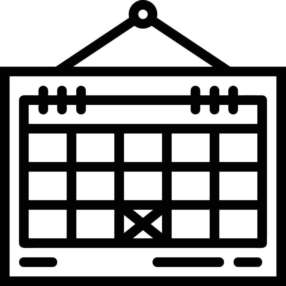 kalender schema icoon symbool vector afbeelding. illustratie van de modern afspraak herinnering agenda symbool grafisch ontwerp beeld