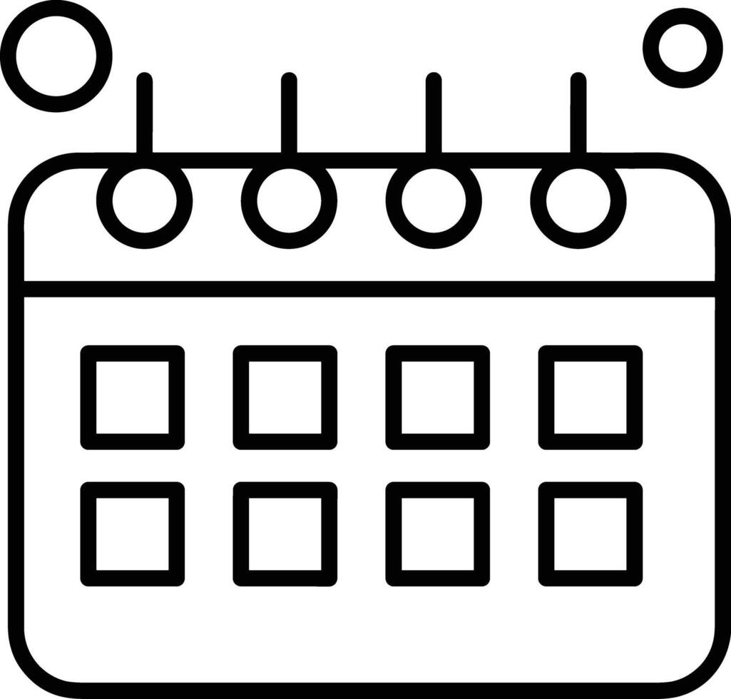 kalender schema icoon symbool vector afbeelding. illustratie van de modern afspraak herinnering agenda symbool grafisch ontwerp beeld