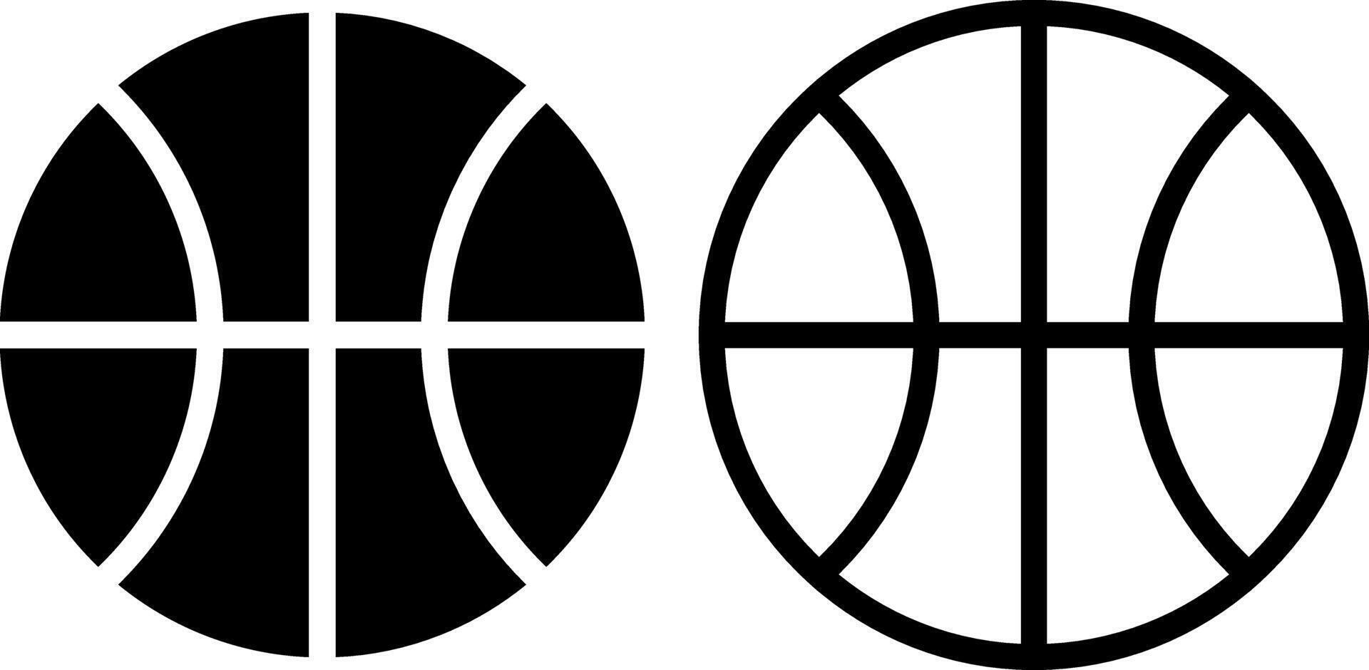 basketbal icoon, teken, of symbool in glyph en lijn stijl geïsoleerd Aan transparant achtergrond. vector illustratie