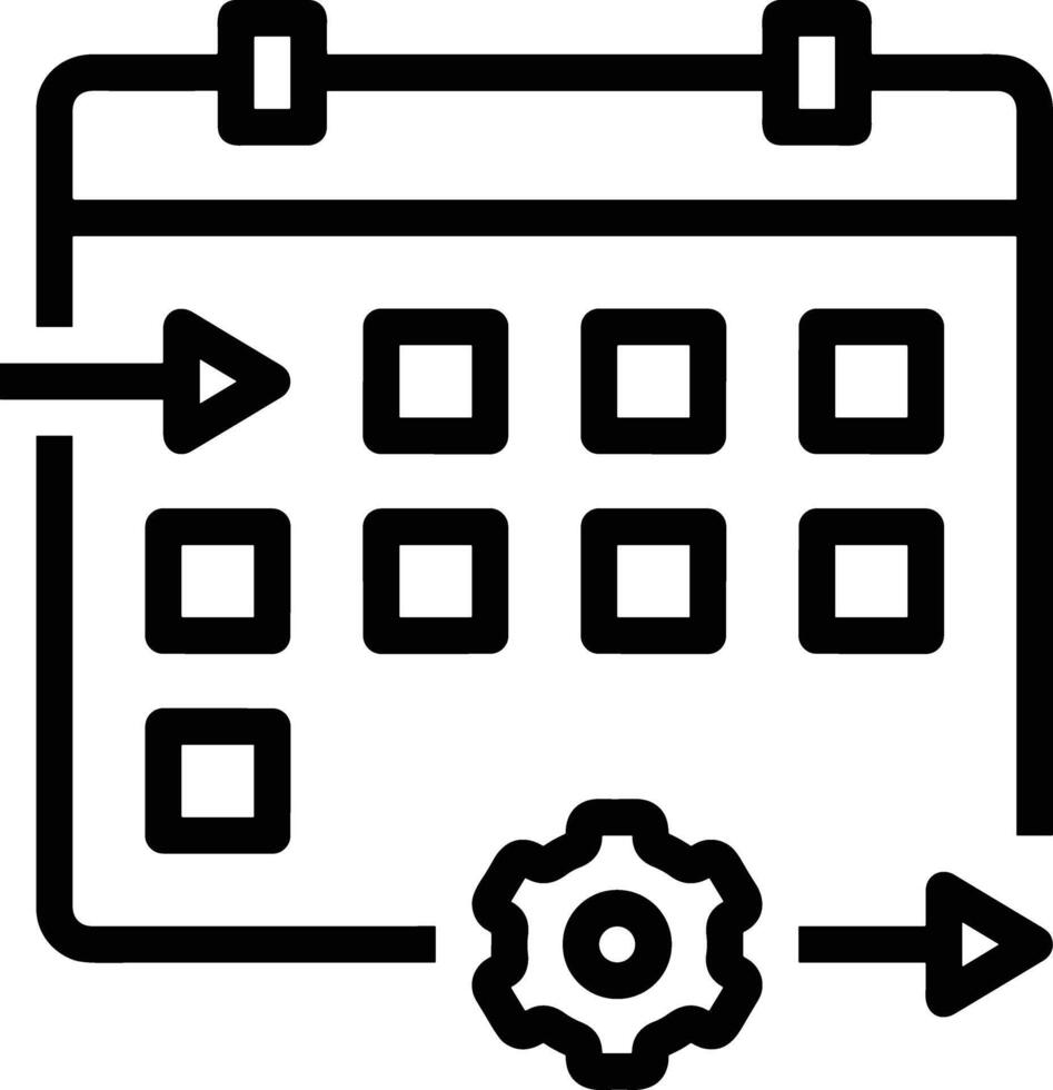 kalender schema icoon symbool vector afbeelding. illustratie van de modern afspraak herinnering agenda symbool grafisch ontwerp beeld