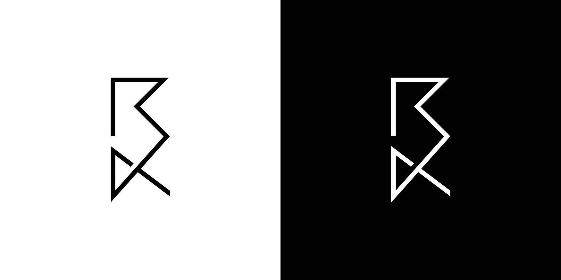 modern en uniek brief ra initialen logo ontwerp vector