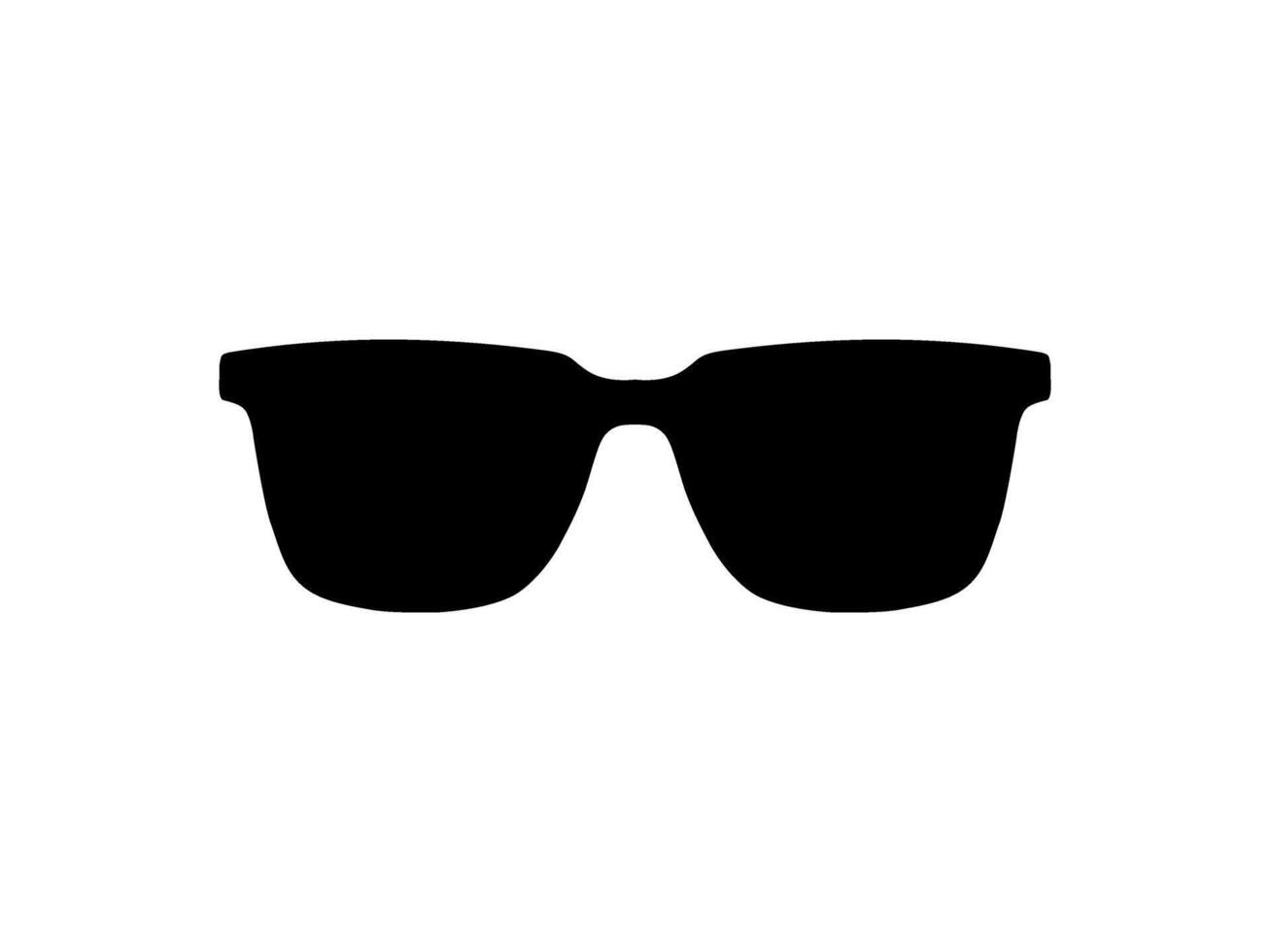 zon oog bril silhouet, pictogram, voorkant visie, vlak stijl, kan gebruik voor logo gram, appjes, kunst illustratie, sjabloon voor avatar profiel afbeelding, website, of grafisch ontwerp element. vector illustratie