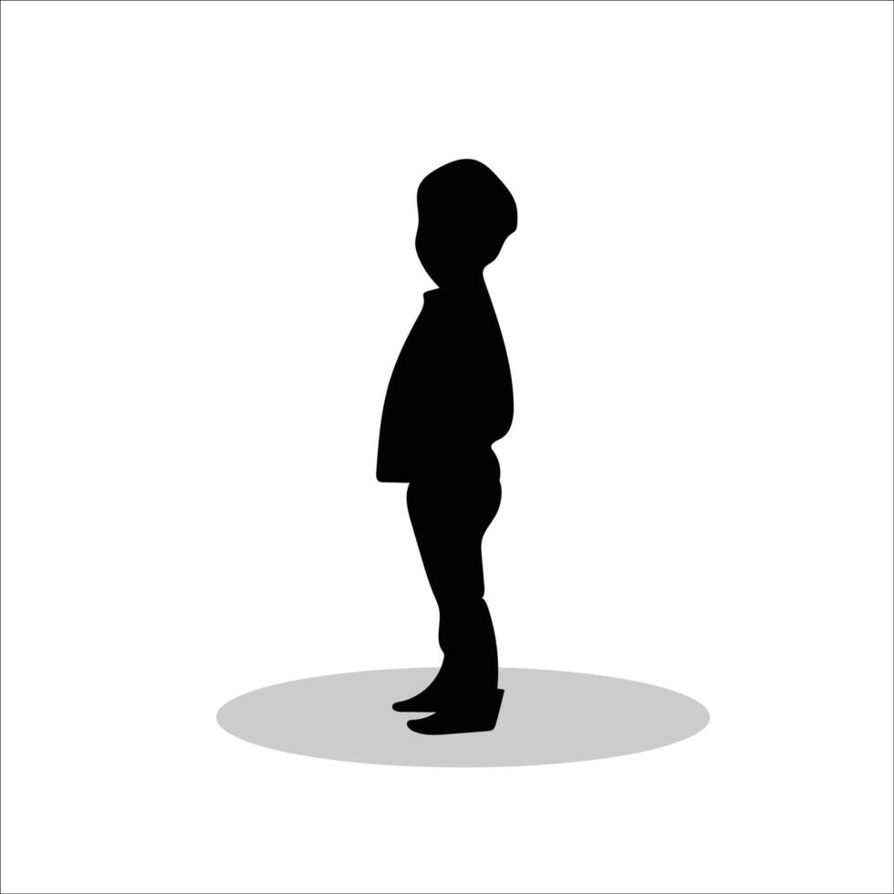 kinderen Sihouette illustratie vector