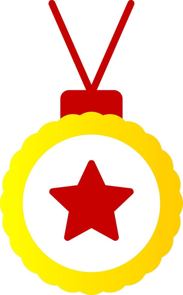 medaille vlak helling icoon vector