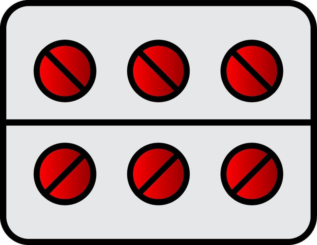 geneeskunde lijn gevulde helling icoon vector