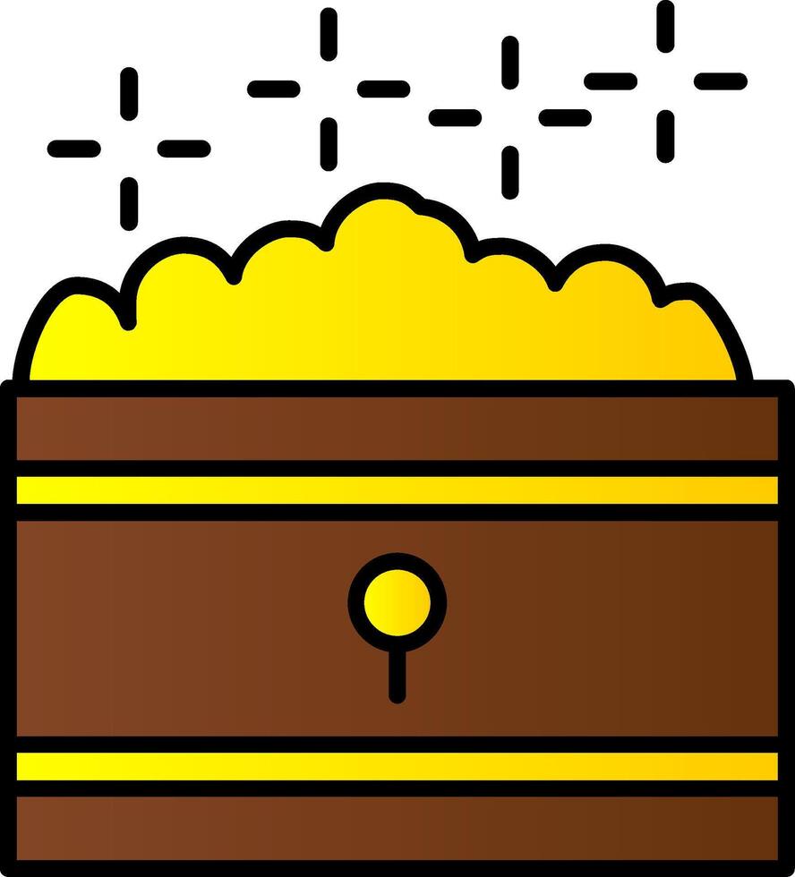 schat lijn gevulde helling icoon vector