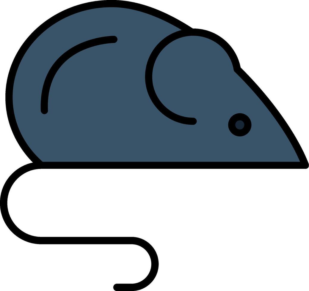 Rat lijn gevulde helling icoon vector