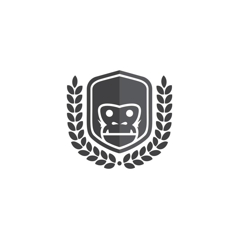gorilla hoofd logo vector