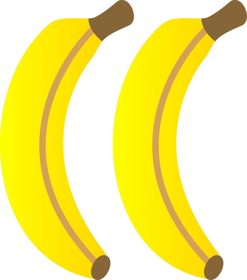 bananen vlak helling icoon vector