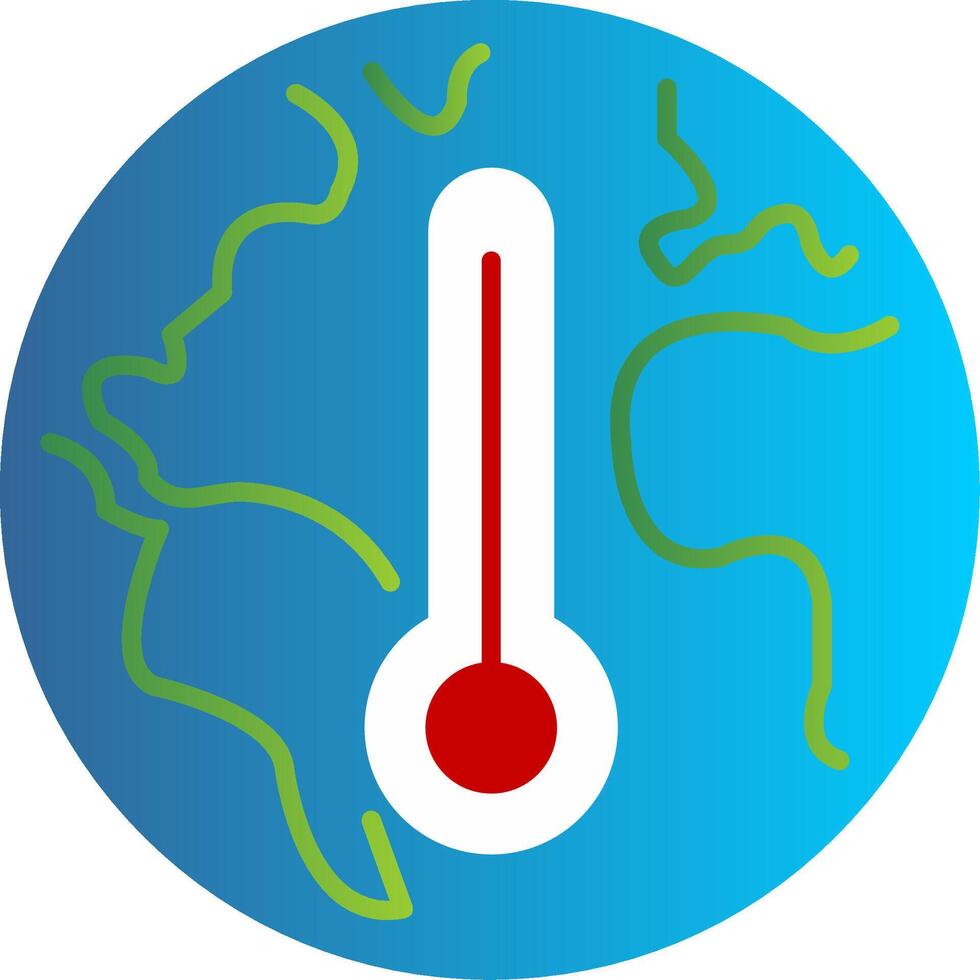 klimaat verandering vlak helling icoon vector