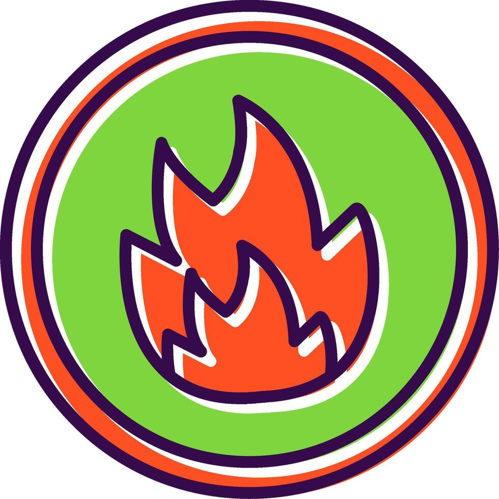 brand gevulde icoon vector