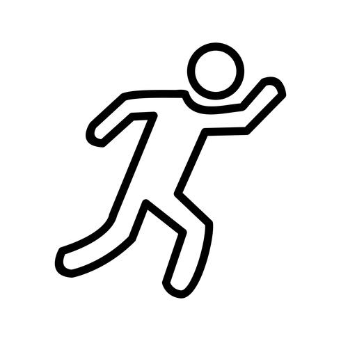 Runner pictogram vectorillustratie vector