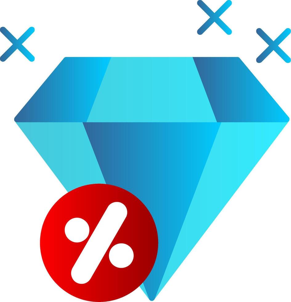 diamant vlak helling icoon vector