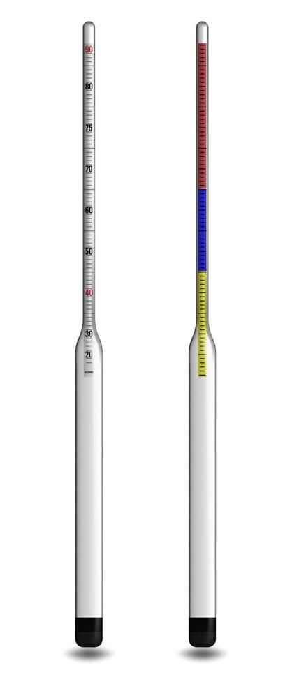 realistische alcoholmeter. vector illustratie
