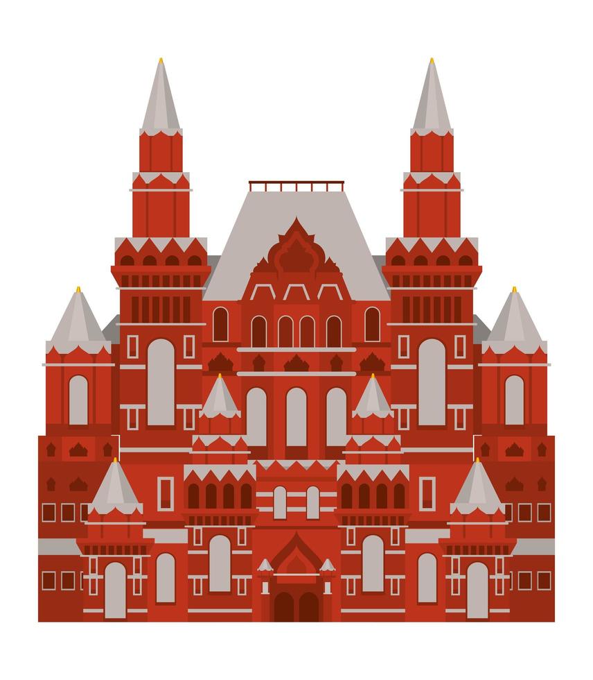 moscu rood kasteel vector