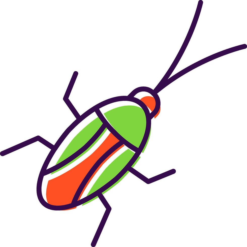 kakkerlak gevulde icoon vector