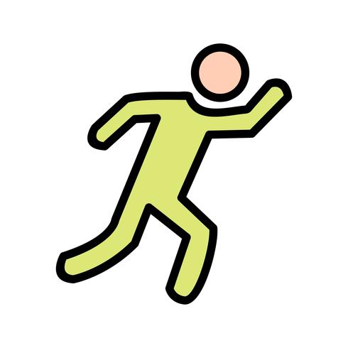 Runner pictogram vectorillustratie vector