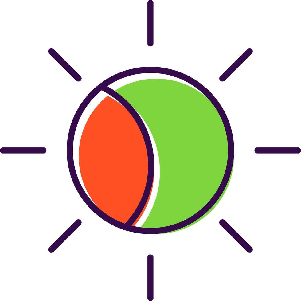 verduistering gevulde icoon vector