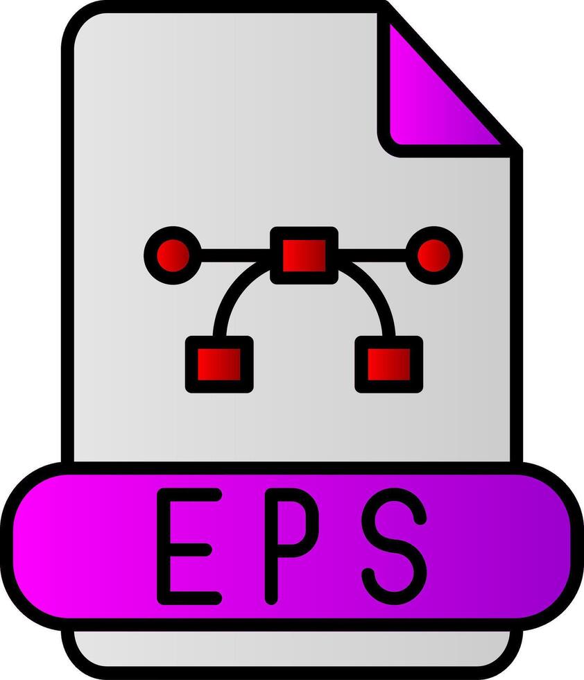 eps lijn gevulde helling icoon vector