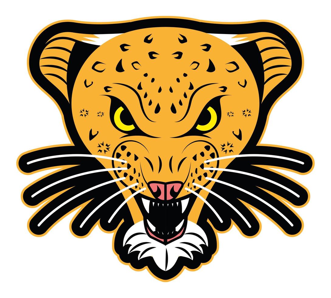 tijger patch retro stijl vector