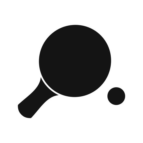 Ping Pong pictogram vectorillustratie vector