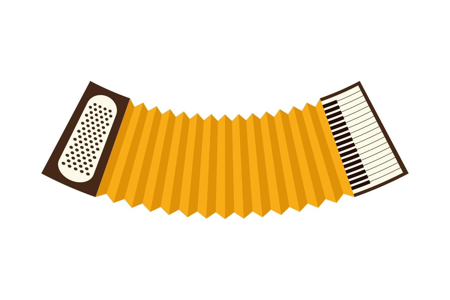 accordeon muziekinstrument geïsoleerde pictogram vector