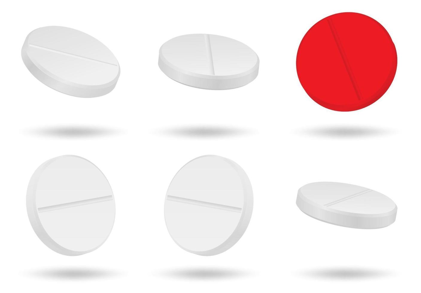 wateroplosbare tablet. pil voor de behandeling van coronavirus. vector