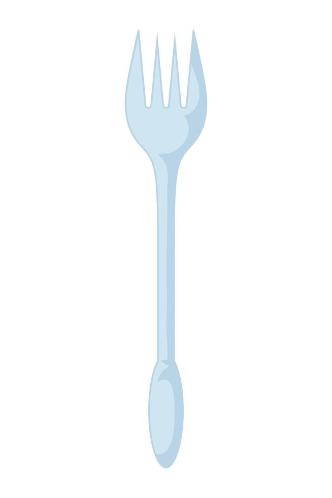 vork keuken bestek geïsoleerde icon vector