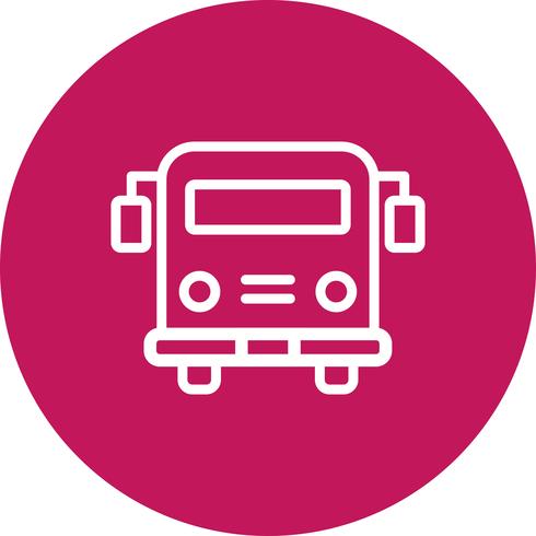 Vector schoolbus pictogram