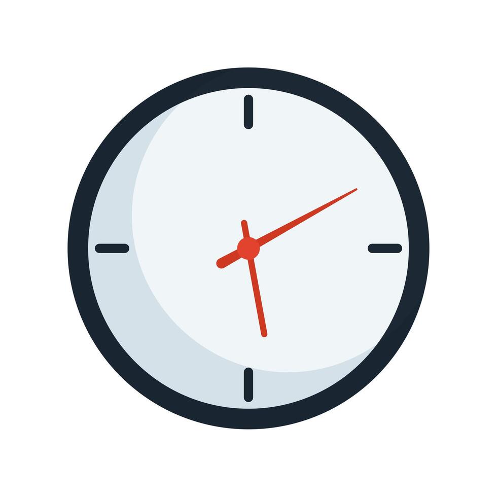 tijd horloge klok geïsoleerd pictogram vector