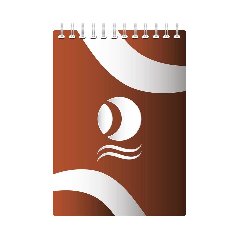 notebook branding levering geïsoleerd pictogram vector