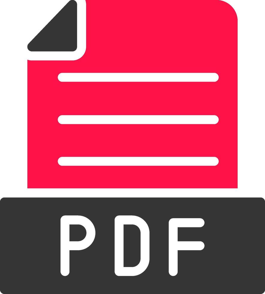 pdf creatief icoon ontwerp vector