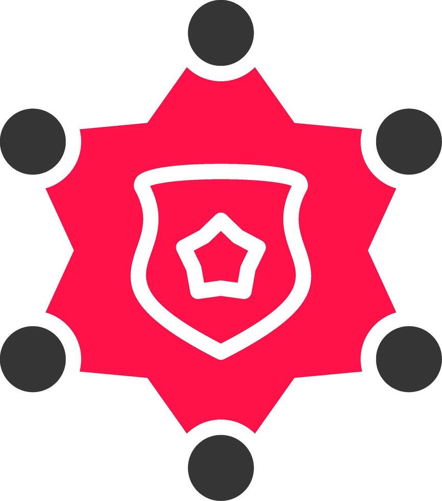 sheriff insigne creatief icoon ontwerp vector
