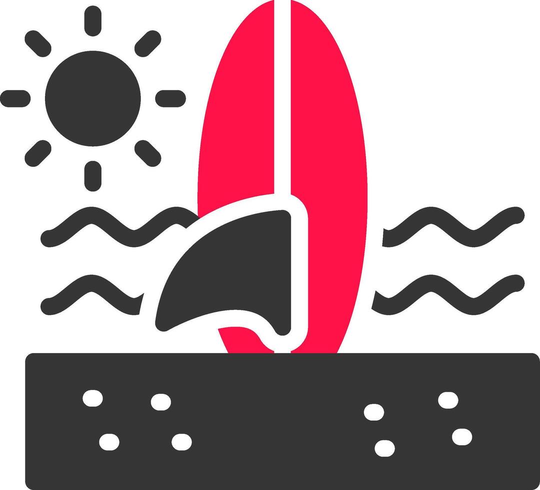 surfboard creatief icoon ontwerp vector