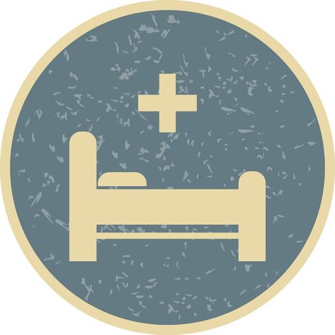 Vector bed pictogram