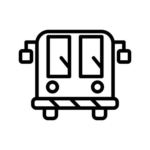 Vector luchthaven bus pictogram