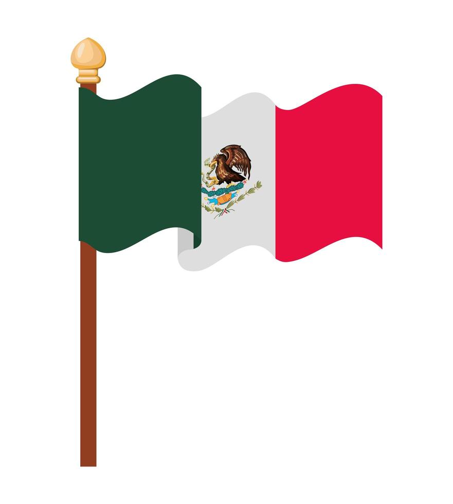 Mexicaans vlagontwerp vector