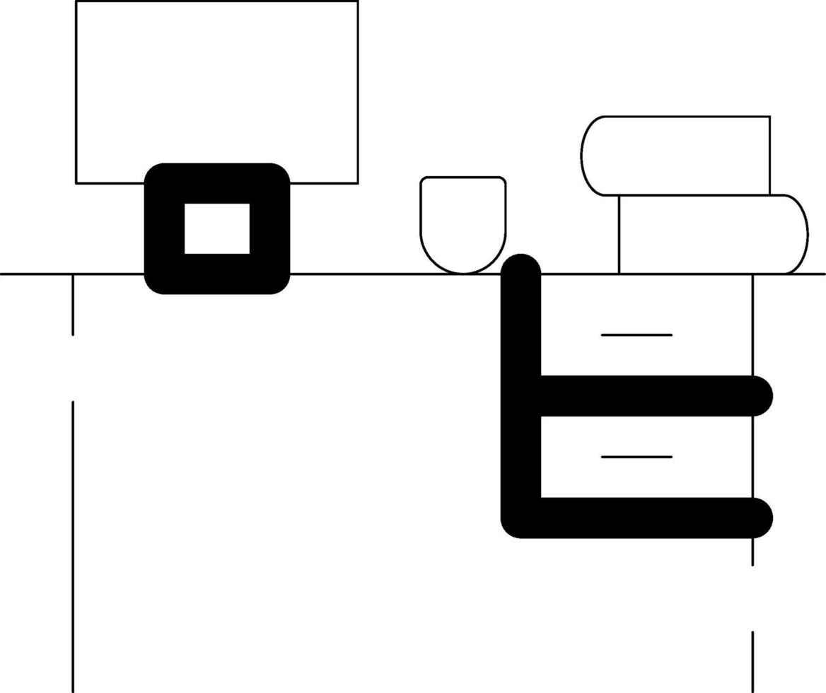 glyph kleur helling cirkel vector