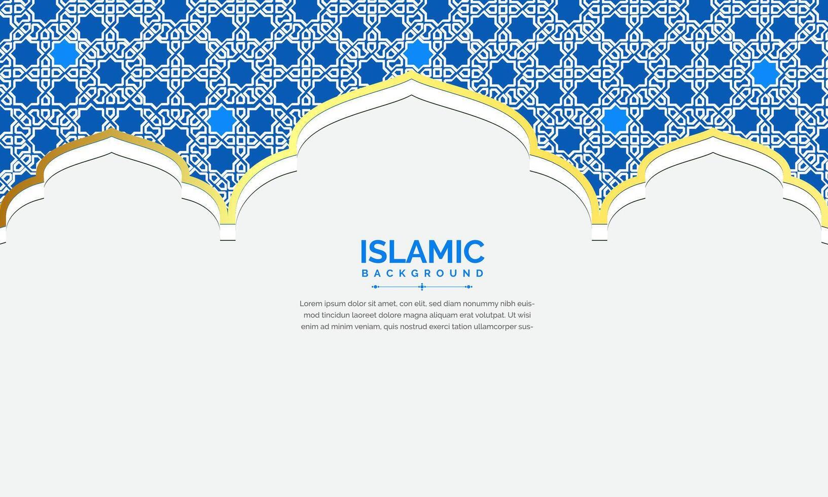 luxe Islamitisch achtergrond met Islamitisch patroon decoratief ornament vector