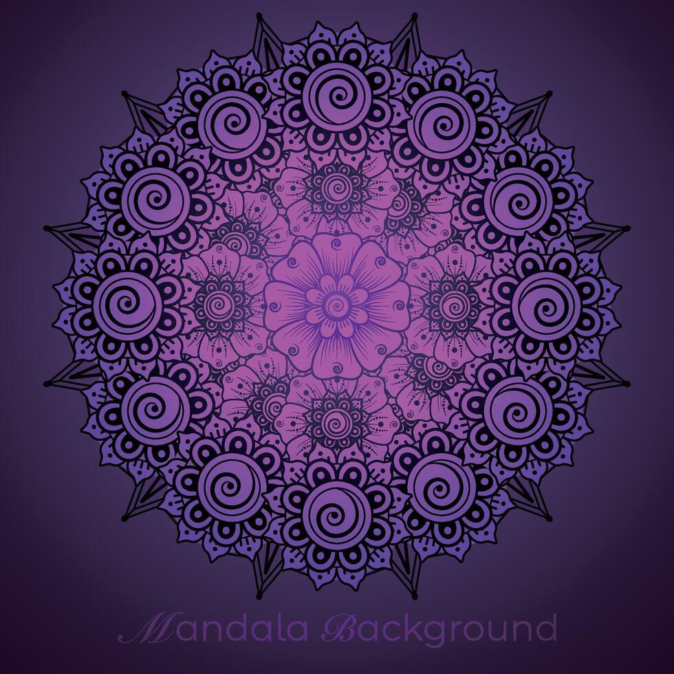 luxe mandala patroon achtergrond, circulaire patroon vector ontwerp