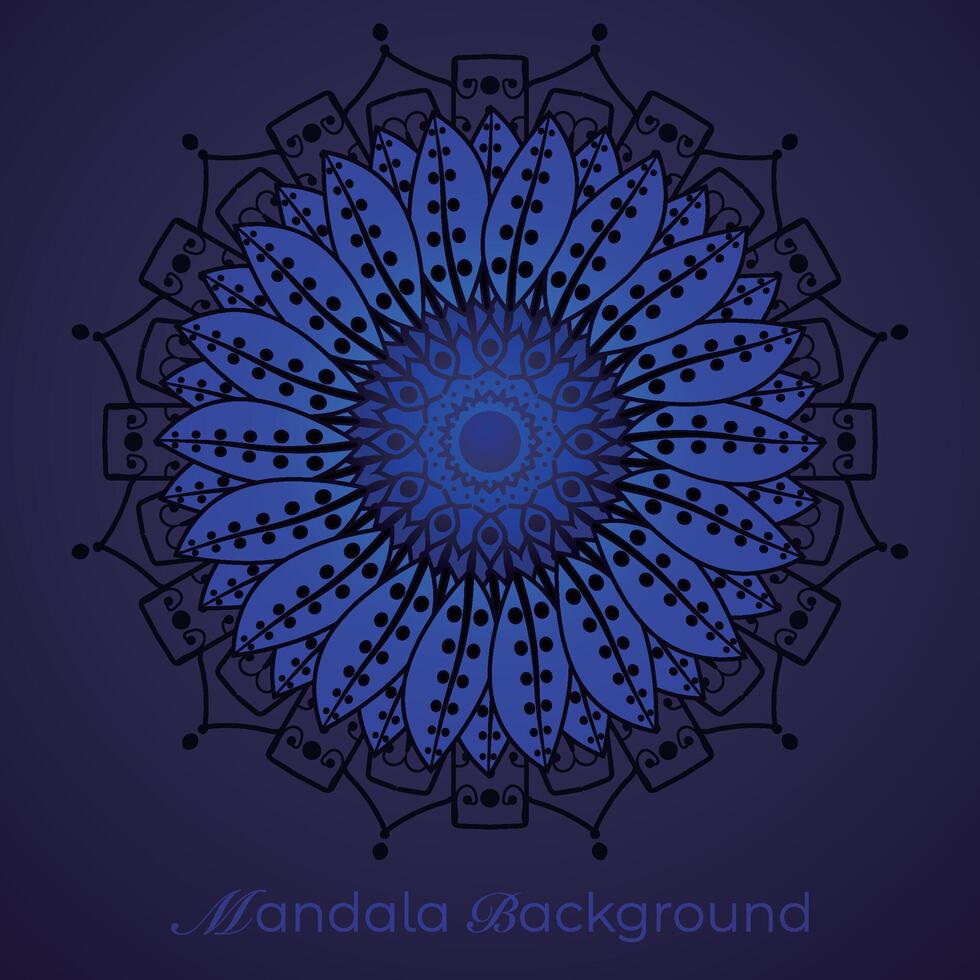 luxe mandala patroon achtergrond, circulaire patroon vector ontwerp