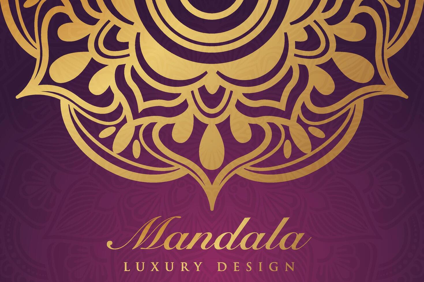 luxueus mandala patroon achtergrond, luxe mandala uitnodiging groet kaart ontwerp, circulaire patroon vector ontwerp,